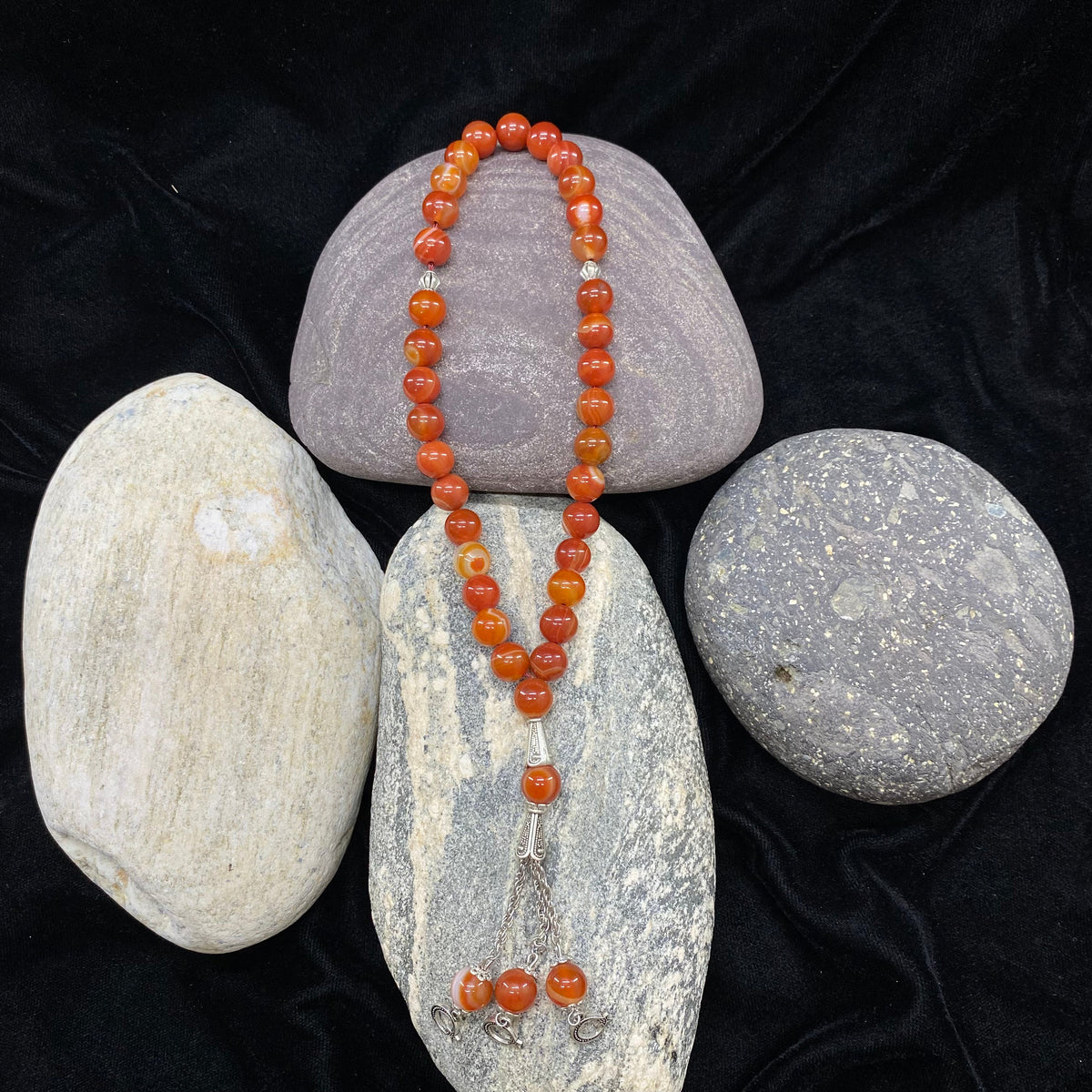Yamni (Red) Aqeeq Stone Tasbih Collection