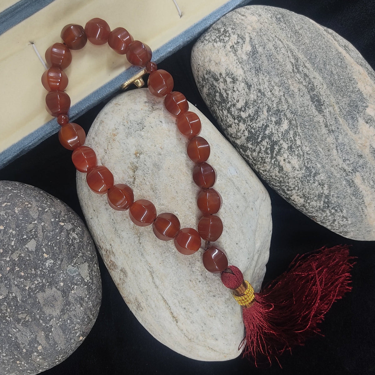 Yamni (Red) Aqeeq Stone Tasbih Collection