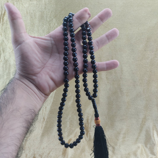 Black Aqeeq Tasbeeh 100 Beads
