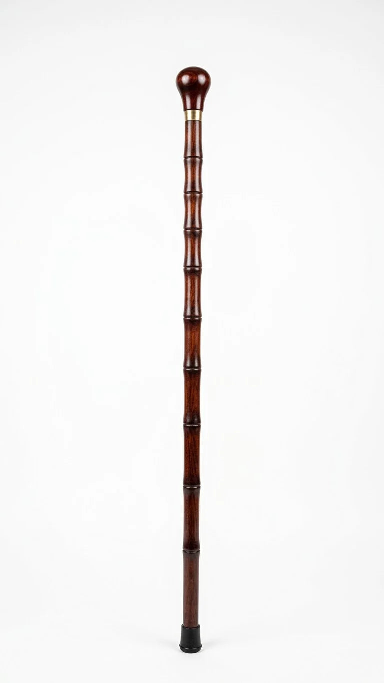 Gol Premium Head Dark Brown Walking Stick