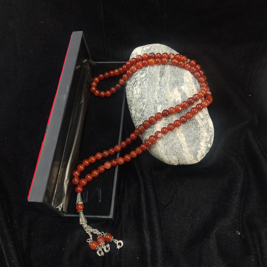 Yamni (Red) Aqeeq Stone Tasbih Collection