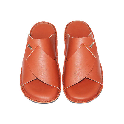 Handmade Slipper Brown Light Weight & Soft