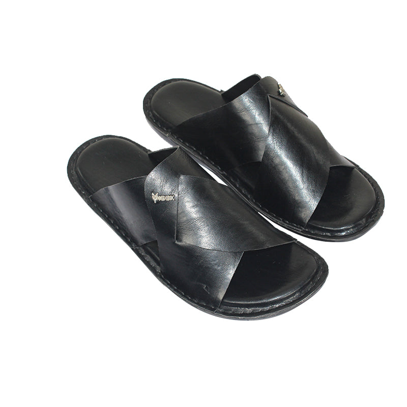 Handmade Slipper BLACK Light Weight & Soft