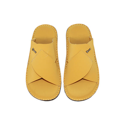 Handmade Slipper Yellow Light Weight & Soft