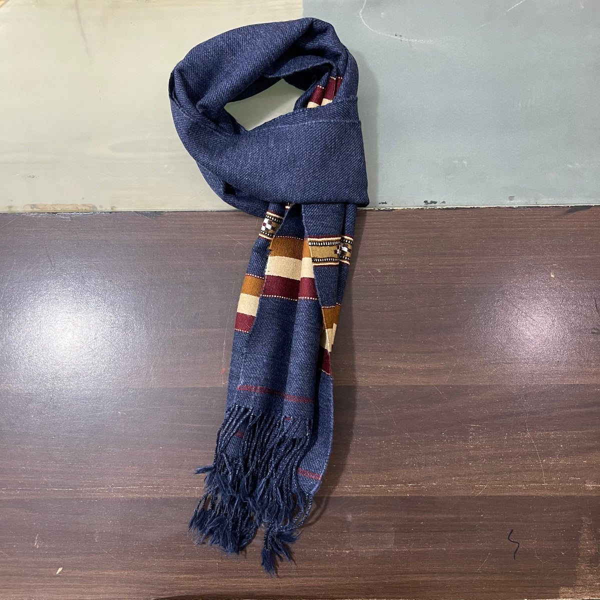 Handmade Mufflers- navy blue