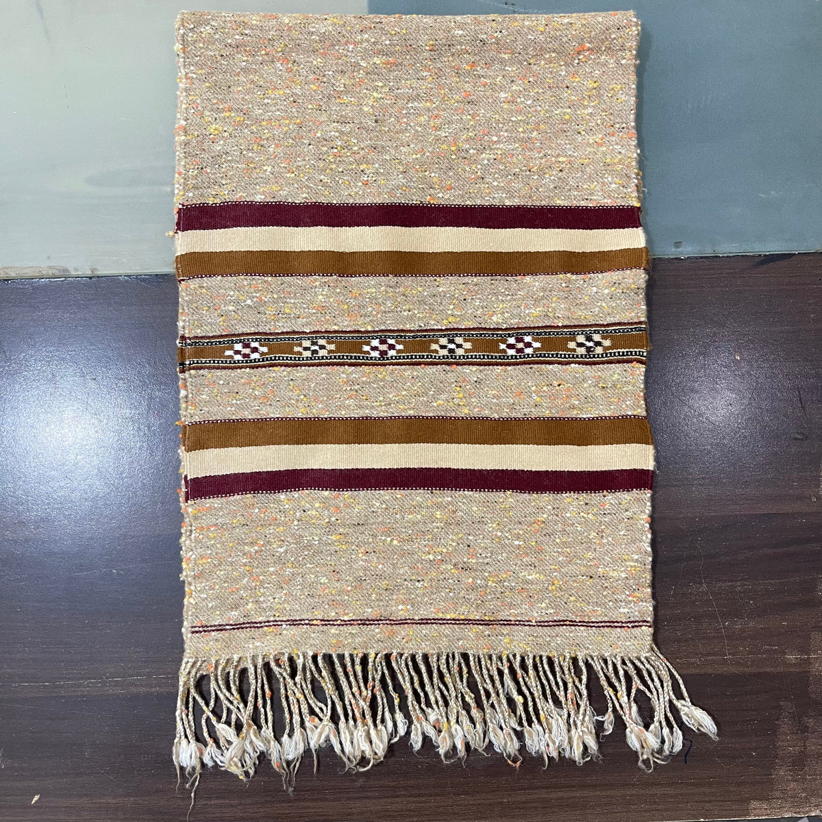 Handmade Mufflers- Beige Color ( natural grainy Surface)