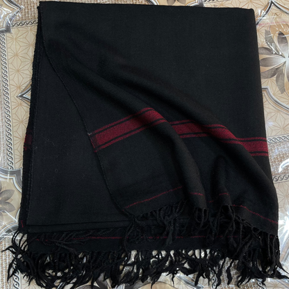 Shah-tosh Swati Shawls — Premium-Soft Elegance- Plain White