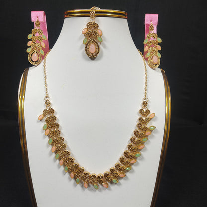 Anarkali  The Necklace Set By Stonage...