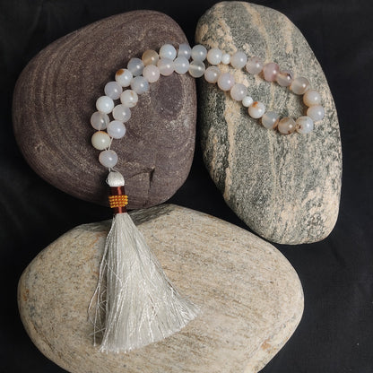 White Aqeeq Stone Tasbeeh Collection.