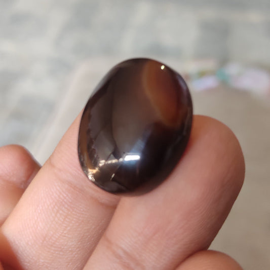 Yamni Aqeeq Stone (Brownish) Large Size SA-102