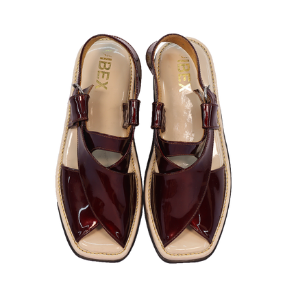 Ladies Peshawari Chappal Maroon.