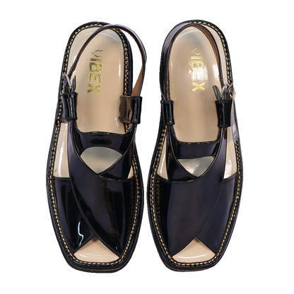 Ladies Peshawari Chappal Black.