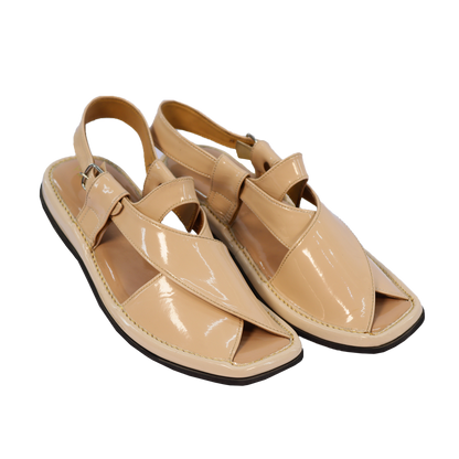 Ladies Peshawari Chappal Peach.