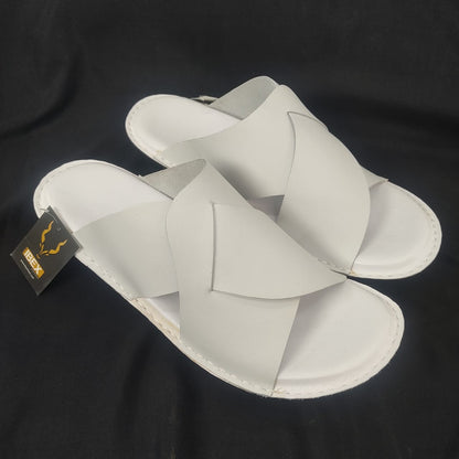 Handmade Slipper White Light Weight & Soft