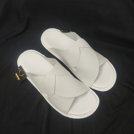 Handmade Slipper White Light Weight & Soft
