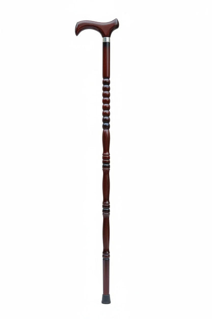 Wood Walking Cane Dark Brown