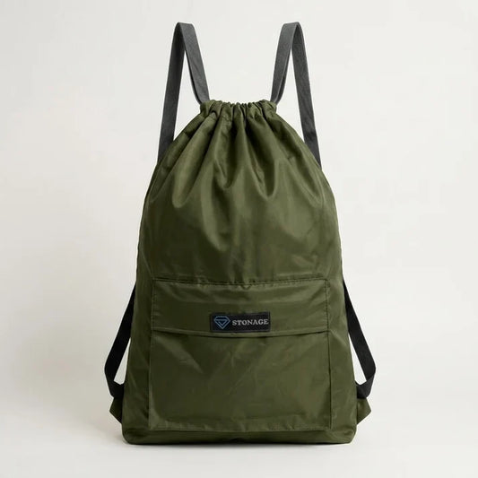 Drawstring Bag – , Waterproof, All-Purpose for Hajj Umrah College/Uni , Gym & Daily Use ( Olive Green)
