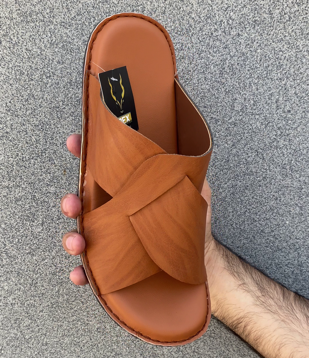 Handmade Slipper Camel Brown Light Weight & Soft